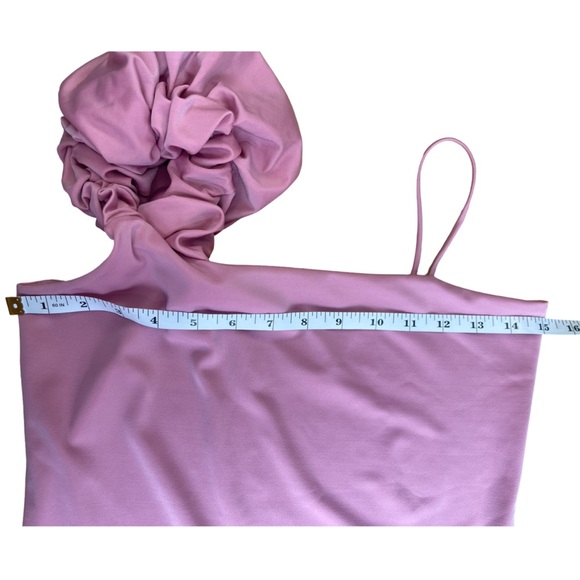 Bianca Mar Ruffle One Piece Designer Swimsuit - Blush Pink, Resort Glam - Medium - Picture 8 of 11